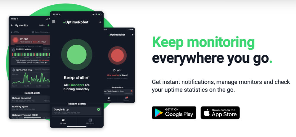 uptime robot app